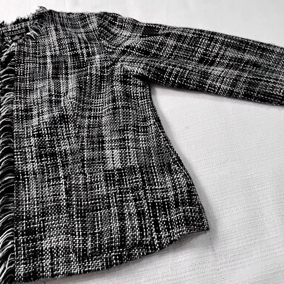 Dialogue Women Tweed Jaquet Blazer Careers Classic Elegant Size 12 Lined Pockets - Picture 11 of 16